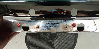 Cliquez sur l'image pour la voir en taille relle 

Nom : 		drilling distance central part rear bumper, bottom right drilling.jpg 
Affichages :	638 
Taille :		2,15 Mo 
ID : 			263206